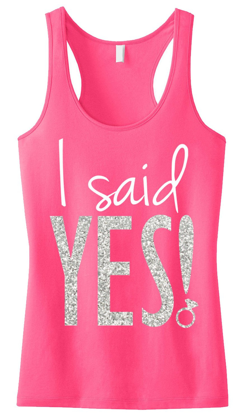 I Said YES! BRIDE WEDDING Tank Top