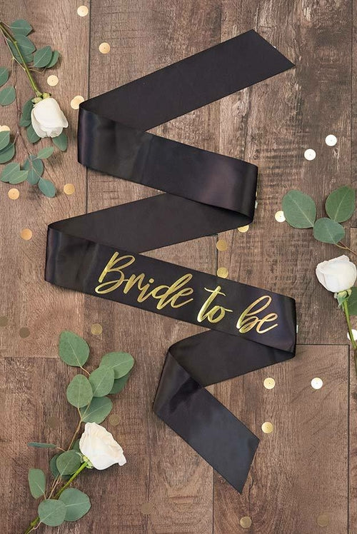 Bride To Be Gold Foil Sash | Lots of colors!